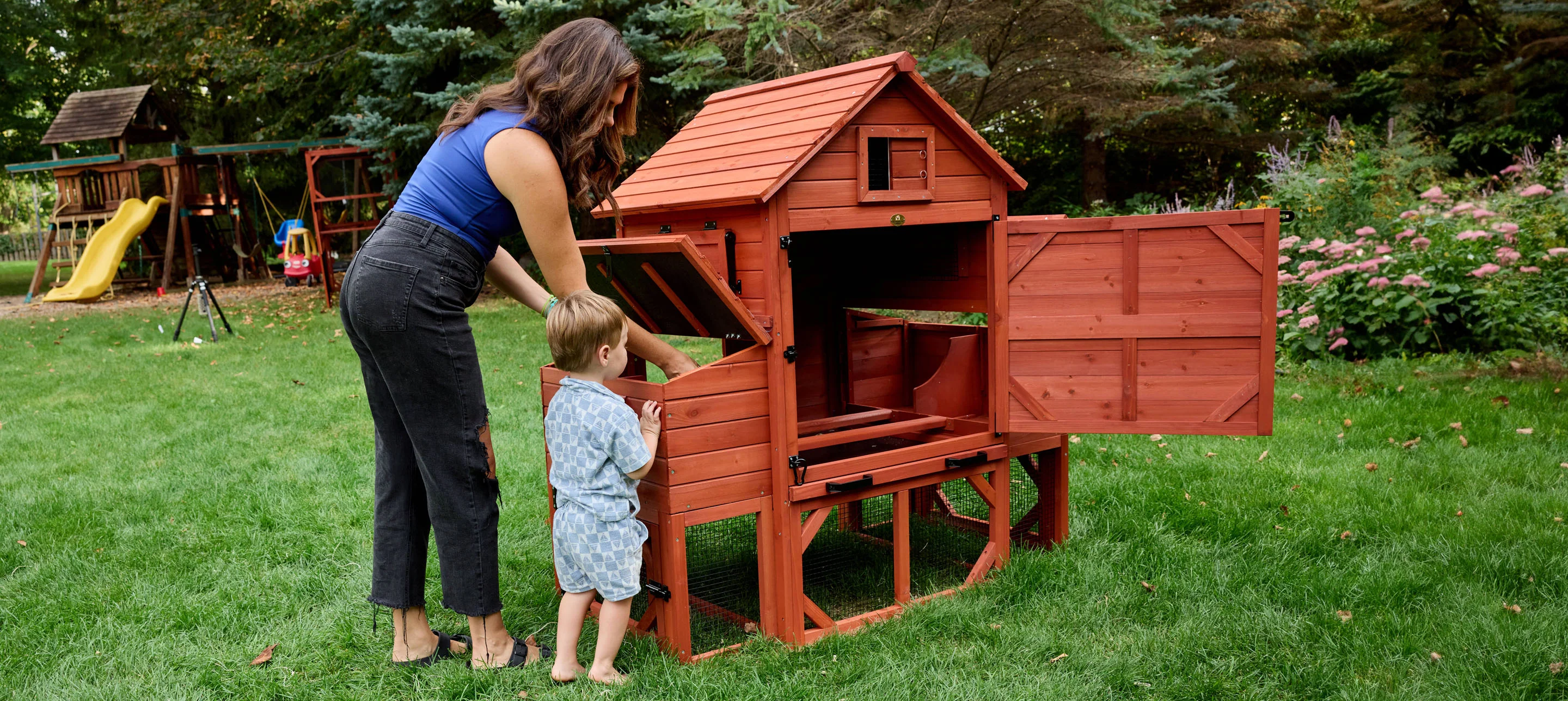 BUNDLE: Orpington Lodge Chicken Coop + Run Extension + Run Roof - Image 14