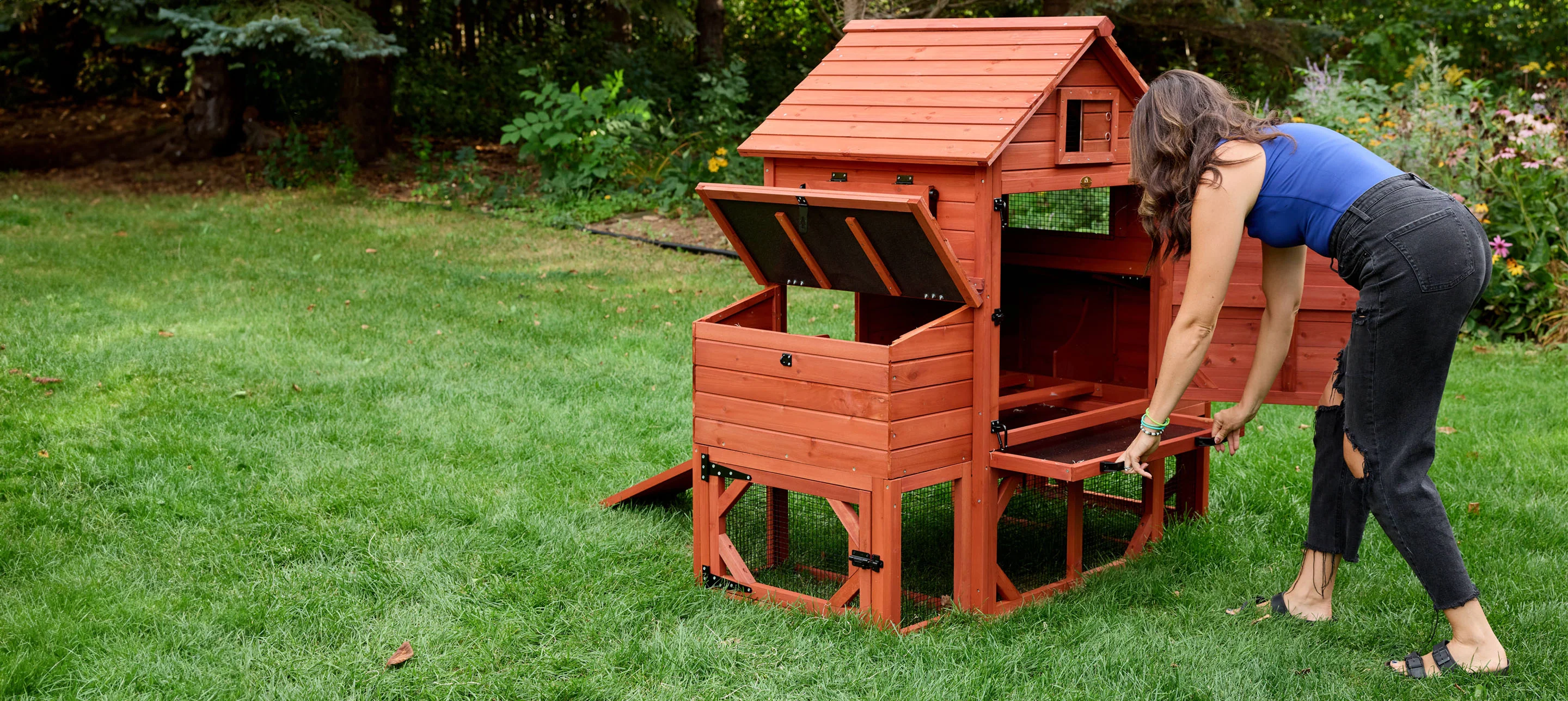 BUNDLE: Orpington Lodge Chicken Coop + Run Extension + Run Roof - Image 15