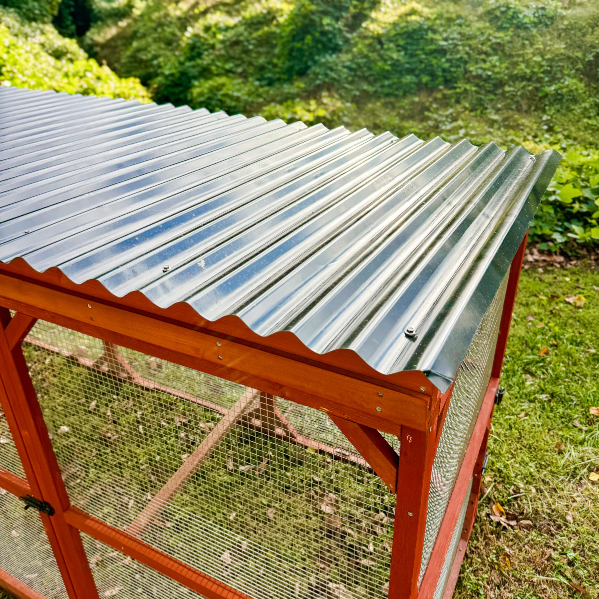 BUNDLE: Rhode Island Chicken Coop + Run Extension + Run Roof - Image 16
