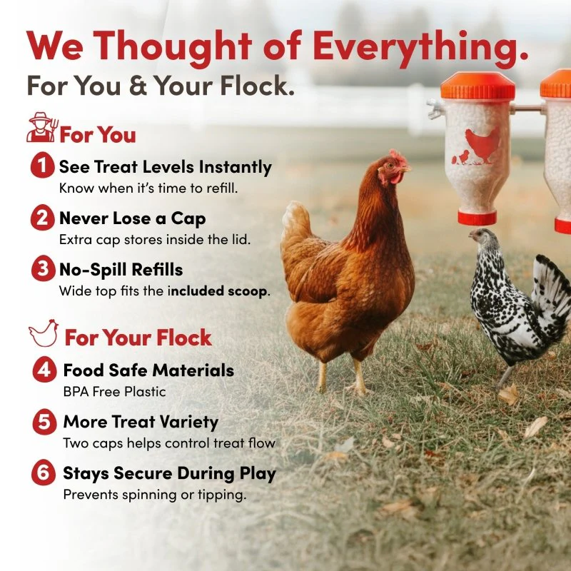 RentACoop Small Chicken Treat Dispenser - Image 4